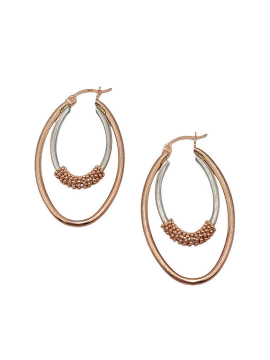 Earrings Hoops made of Silver Gold Plated