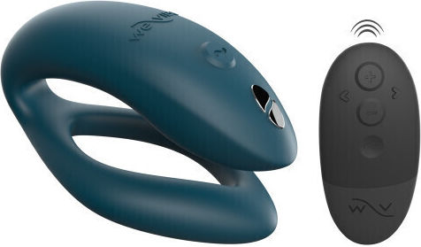 Vibrator pentru cupluri cu Telecomandă 8cm Verde