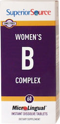 Superior Source Women's B-complex Витамин 60 подезични таблетки Superior Source Women's B-complex Витамин 60 подезични таблетки