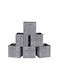 Songmics Stoff Aufbewahrungsbox mit Deckel Gray 30x30x30cm 6Stück