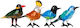 Pols Potten Table Decoration for Party 4 Pieces