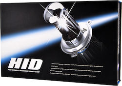Autoline Xenon Σετ Φωτισμού Αυτοκινήτου H4 35W 12V 6000K Ψυχρό Λευκό