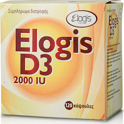 Elogis Pharma D3 Βιταμίνη 2000iu '''''' 120 κάψουλες Elogis Pharma D3 Βιταμίνη 2000iu '''''' 120 κάψουλες