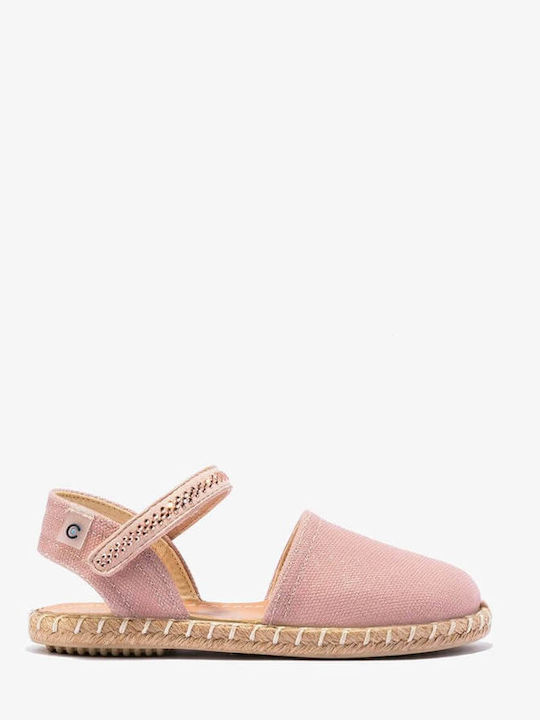 Παιδικές Espadrilles mit Bügel- und Schleifenverschluss Rosa
