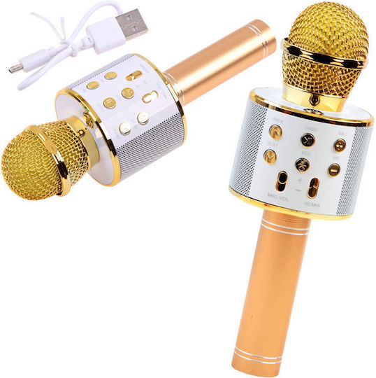 BB-Shop Kabelloses Karaoke-Mikrofon IN0136 Gold