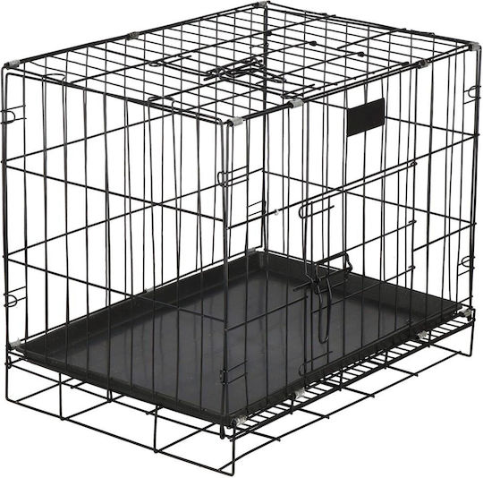 Springos Custi de câine din sârmă cu 2 uși 60x42x50cm