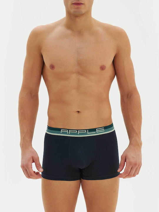Apple Boxer Herren Boxershorts Navy 1Packung