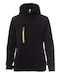 Payper Trip Lady Arbeitsjacke Softshell mit Kapuze Schwarz