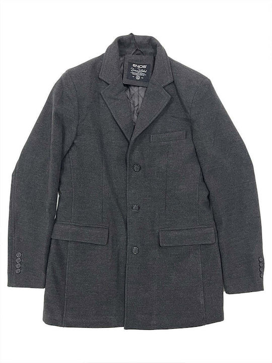 Ustyle Men's Coat Gray