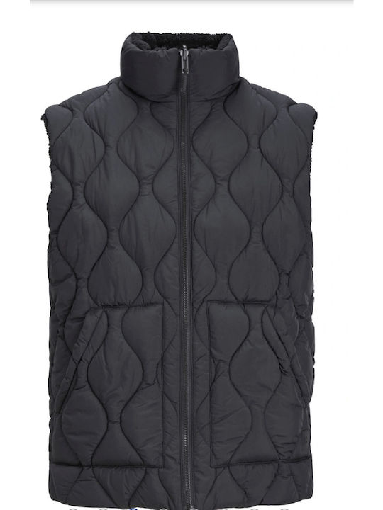 Jack & Jones Men's Winter Sleeveless Jacket Black