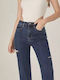 Women's Jean Trousers Flared with Rips