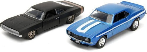 Jada Toys 1969 Chevrolet Camaro And 1968 Dodge Charge Car 1:32 For 8+ Years Old