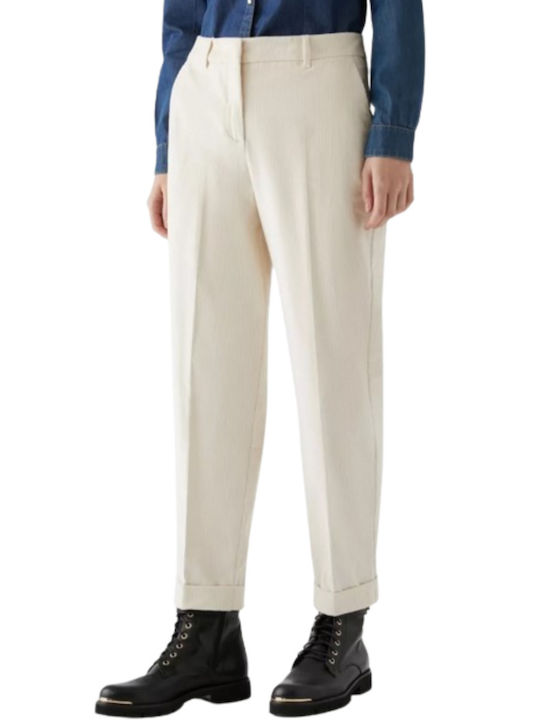 Pennyblack Women's Velvet Trousers Creme.