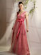 Bellino Maxi Evening Dress Satin Open Back Pink