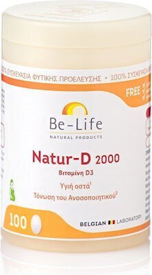 Be-Life Natur-d 2000 Vitamin for Immune System Boost & Bone Health Immune 100 caps