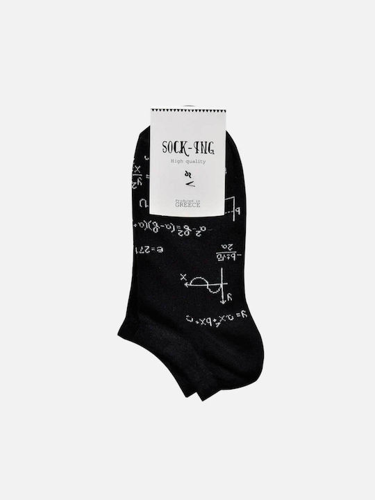 Sock Ing Чорапи с Дизайн Black 1Пакет