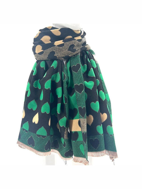 Women's Wool Scarf Green
