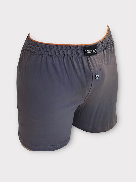 Baspinar Men's Boxer Grey colour with Patterns