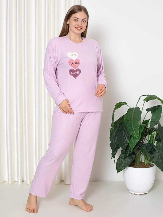 Remix Winter Damen Pyjama-Set Lilac