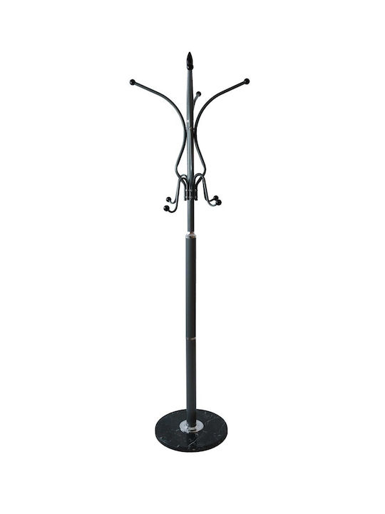 Topeshop Marble Szary Καλόγερος Μεταλλικός Γκρι 37x37x180cm