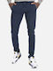 Trousers Chino Elastic in Slim Fit Navy Blue