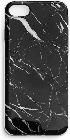 Wozinsky Marble Back Cover Silicon Set cu Geam Negru (Galaxy M31)