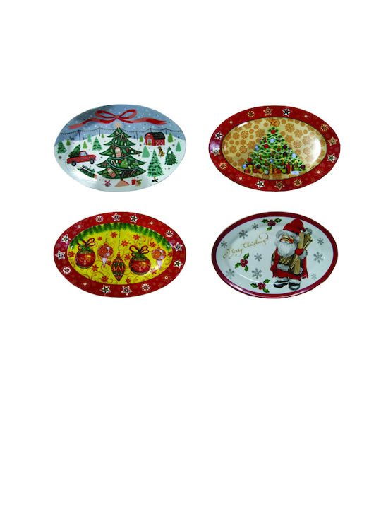 AGC Set Weihnachtliche Platten Keramik Breite 35cm. 2Stück (Μiverse Designs)