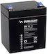 SunLight 6.3mm Vrla Agm Батерия UPS с Капацитет 5Ах и Напрежение 12V 1бр