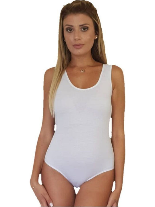 W2003 Bodysuit pentru femei Alb