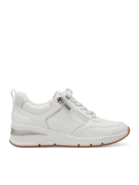 Tamaris Γυναικεία Sneakers White Silver