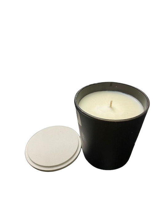 24home.gr Scented Soy Candle Jar Black 1pcs