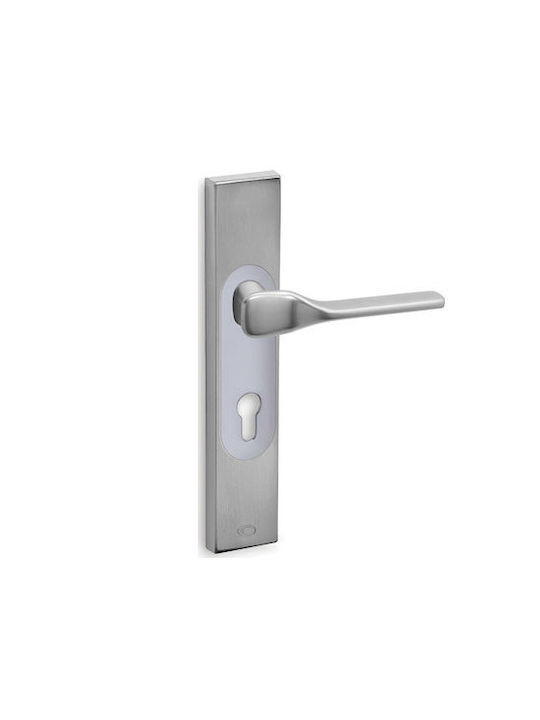 Convex Plate WC with Plate 2235 Pair Matt Chrome