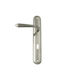 Lever Middle Door with Plate 9008 Γ-Π0261 Pair Nickel-Matt