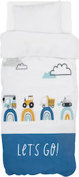 Bubaba Baby Crib Bedding Set 6pcs White