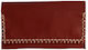 3 Cats Leather Tobacco Pouch With Magnetic Clasp 16x9cm Brown