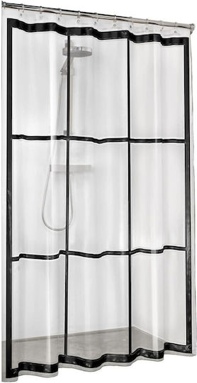 Sealskin Brix Κουρτίνα Μπάνιου 180x200cm Διαφανής Sealskin Brix Κουρτίνα Μπάνιου 180x200cm Διαφανής