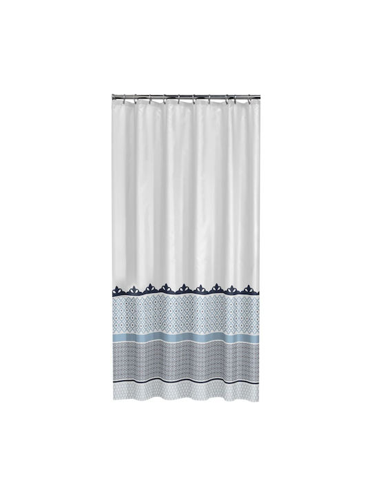 Sealskin Marrakech Shower Curtain Fabric 180x200cm Blue