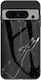 Σχέδιο Marble Back Cover Tempered Glass Μαύρο (Google Pixel 8 Pro)