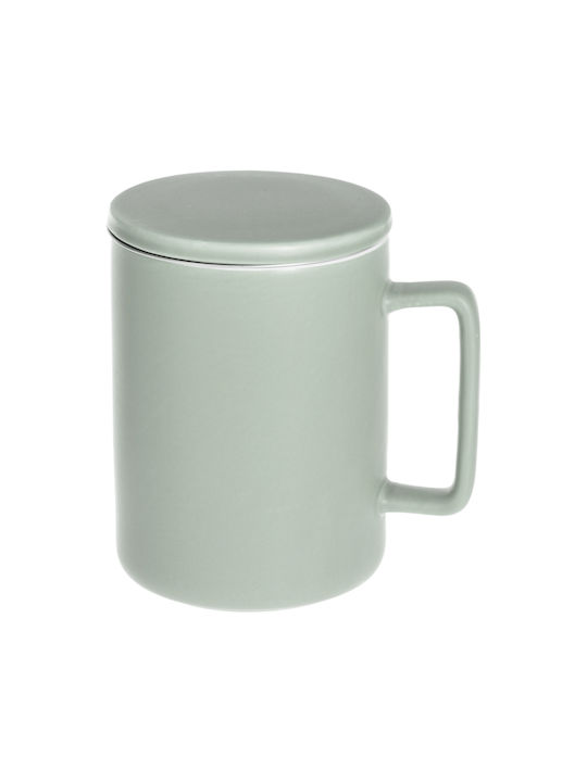 Mug Ceramic Green 1pcs