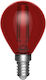 Toshiba LED крушка 4.5W за фасунга E14 и форма G45 Червено