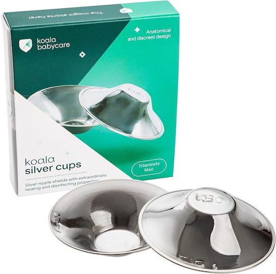 eKoala Koala Silver Cups Large Κοχύλια Στήθους 2τμχ