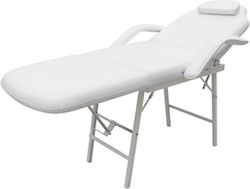 vidaXL Beauty Chair White with Adjustable Height