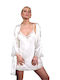 Mille Notti Winter Women's Satin Robe with Nightdress MORE