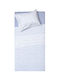 Viopros Kids Sheets Set Single with Elastic Band Cotton White 160x265cm 3 Pieces
