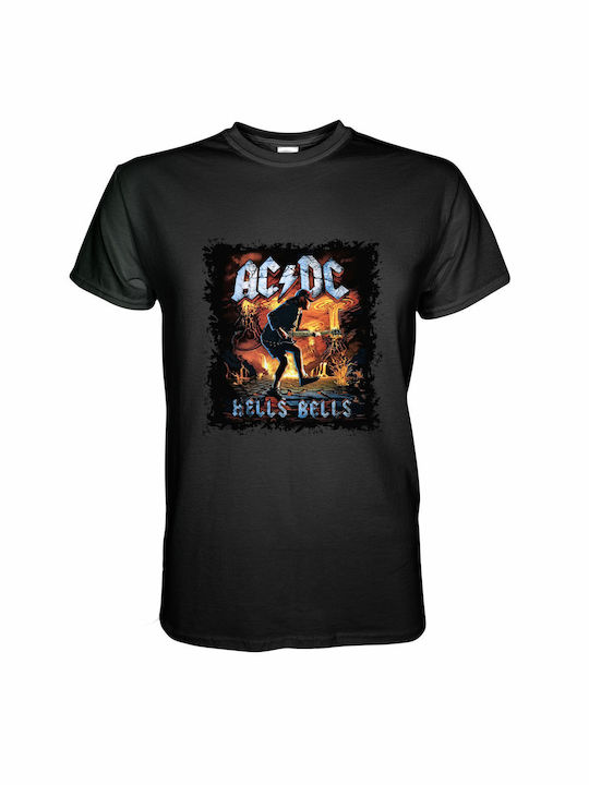 T-shirt AC/DC Μαύρο