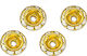 Adorex Metallic Jewelry Material Gold 0.3x0.9cm. Set 50pcs