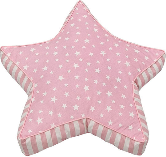 Mother Baby Crib Decorative Pillow Stars Pink 55x55cm