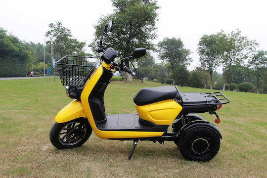 WheelnWater Електрически триколесен мотор Мощност 1500W Автономия 100км Жълт Цвят