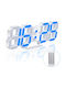 EDUP 3D Wall Clock Digital Plastic White