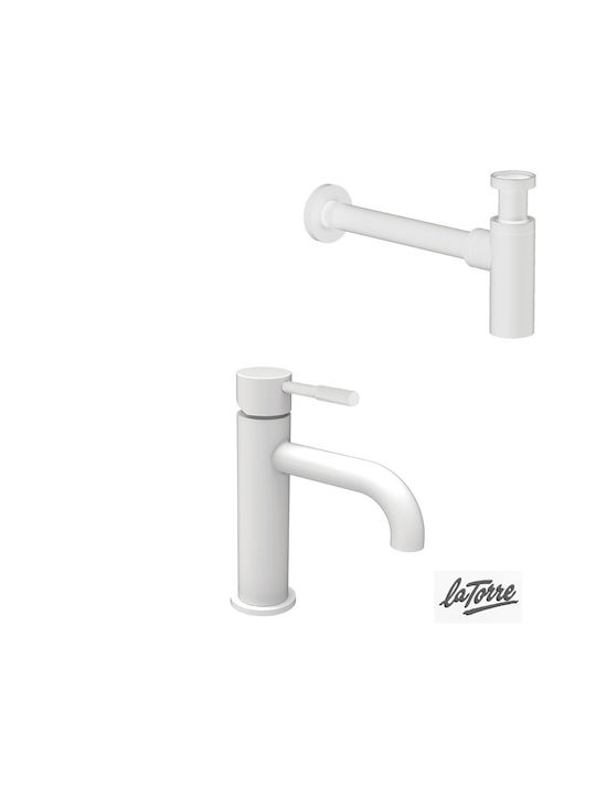 La Torre Tech Mixing Sink Faucet White